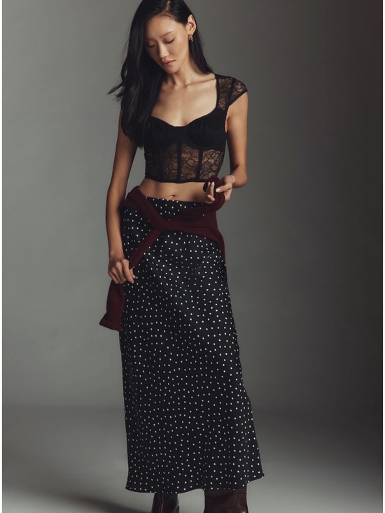 Anthropologie Tops - Anthropologie Lace corset pullover Lyrebird top small NWT